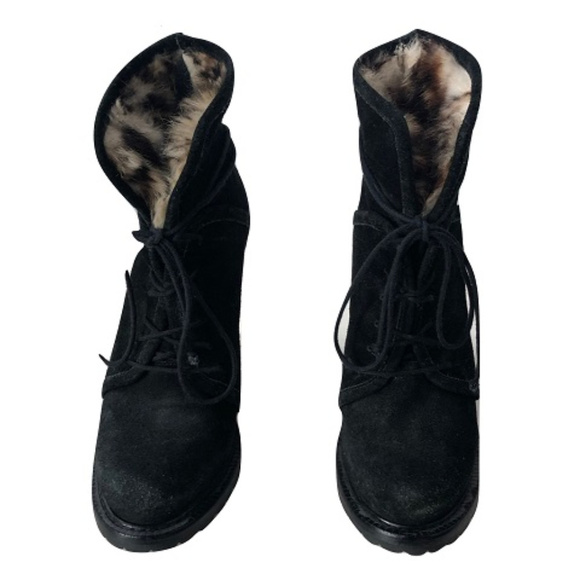 Elizabeth & James Fur-Lined Booties, Size 6 - Picture 3 of 5